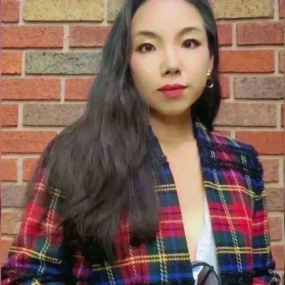 J. Crew Christmas plaid style Blazer in Lurex Stewart Tartan NWT Size 2 - Picture 17 of 17